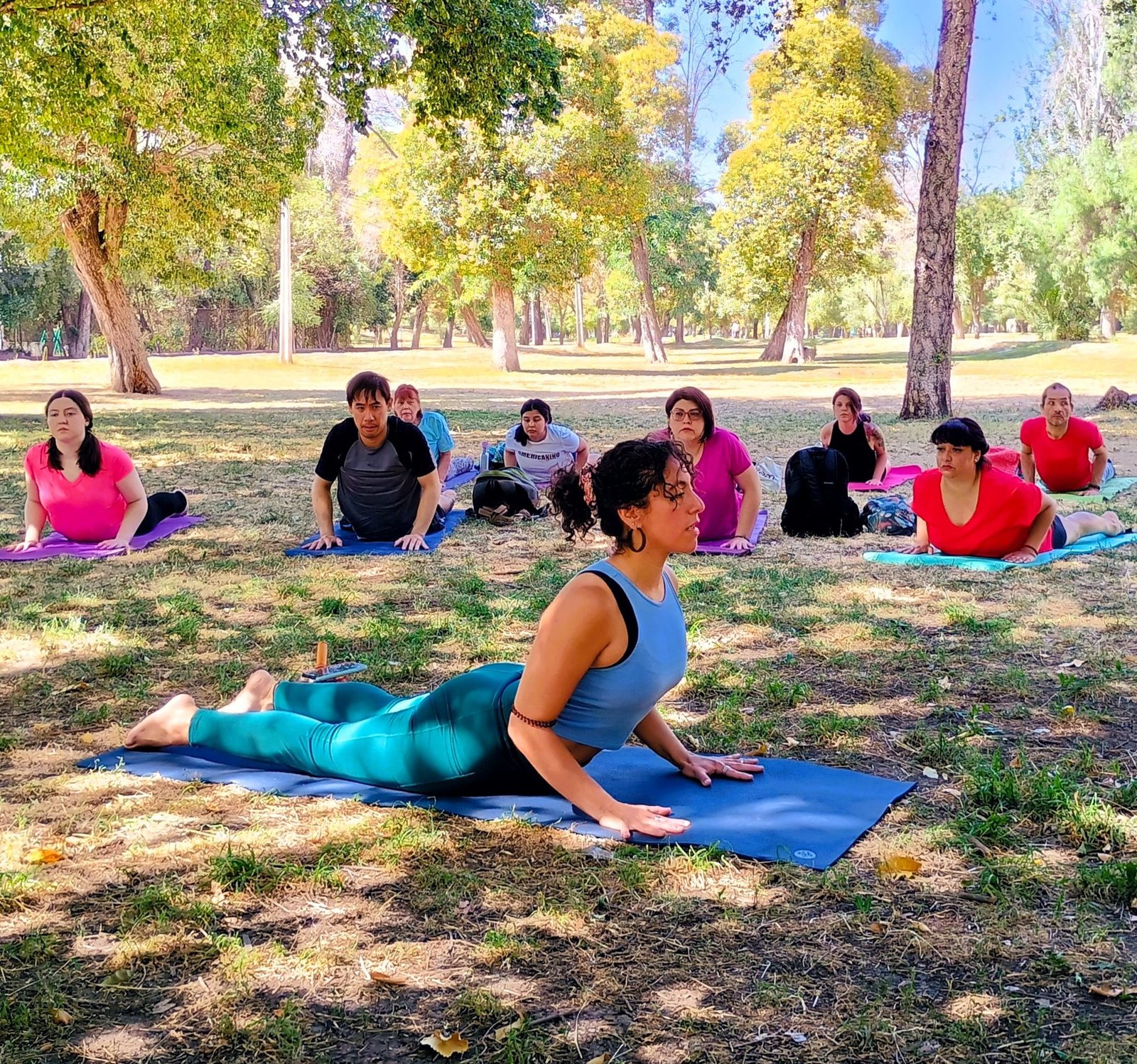 Yoga al Parque: clase abierta en el Parque O'Higgins, Santiago